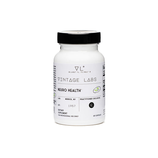 Vintage Labs Neuro Health supplement bottle on a white background