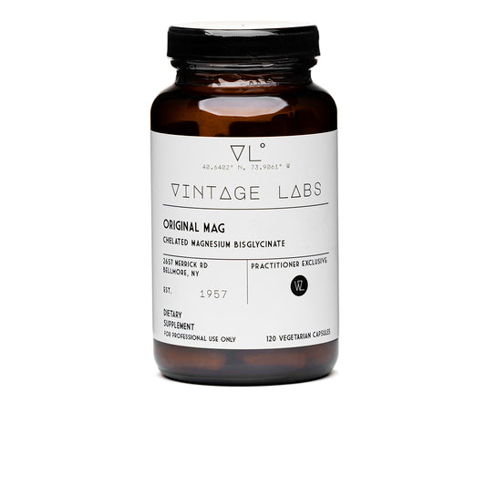 Vintage Labs dietary supplement bottle on a white background