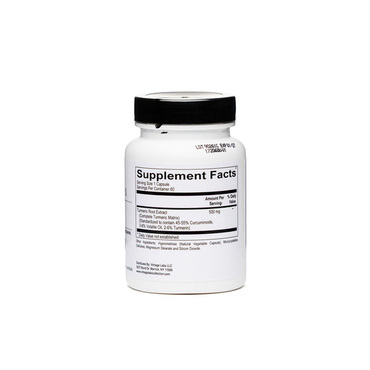 Supplement bottle with 'Supplement Facts' label on a white background