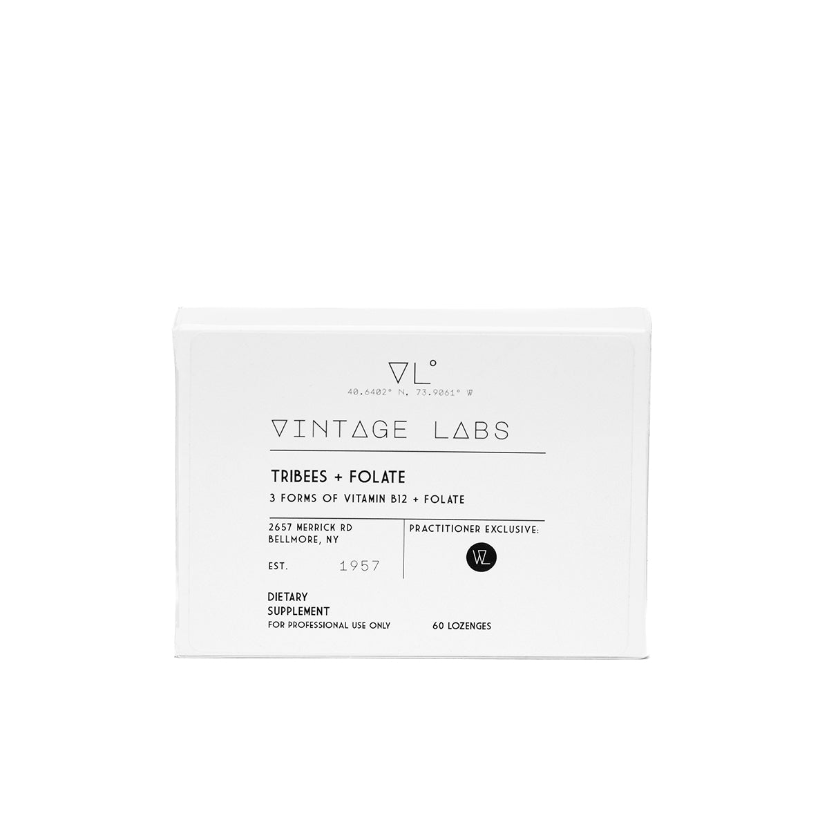 Vintage Labs dietary supplement package on a white background